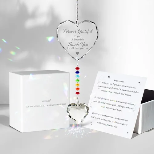 Vista 11 de Regalo de jubilación para mujer, regalo de feliz jubilación para mujer, atrapasoles de cristal de diferencia que hiciste para decoraciones de fiesta