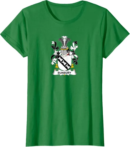 Vista 26 de Bunbury Coat of Arms - Camiseta con escudo familiar Negro