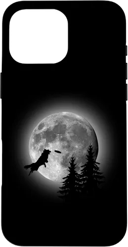 Vista 19 de Border Collie Catching Frisbee Moon Case for iPhone 16