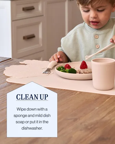 Vista 5 de Lalo PAW Patrol - Mantel individual de silicona para niños pequeños y bebés, mantel individual antideslizante para restaurantes y mesas de comedor