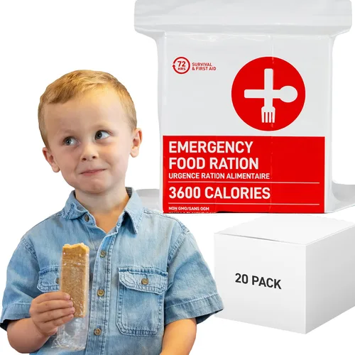 Vista 7 de 72 HRS Raciones de alimentos, raciones alimentarias de emergencia, raciones de emergencia 3600 calorías durante 72 horas, vida útil de 5 años
