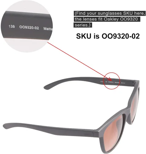 Vista 6 de Walleva - Lentes de repuesto para gafas de sol Oakley Moonlighter, varias opciones disponibles