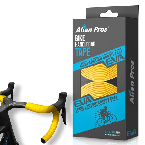 Vista 15 de ALIEN PROS Cinta de manubrio de bicicleta EVA (juego de 2) verde Bianchi - Mejora el agarre de tu bicicleta con esta cinta para manillar