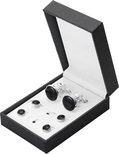 Vista 34 de Zealmer gemelos de acero inoxidable 316L para hombres, negocios, bodas, 1 par