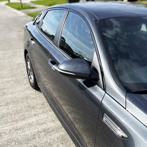 Vista 4 de SlickMod Chrome Delete Blackout - Revestimiento de vinilo para ventana Kia Optima 2016 2020, color negro brillante