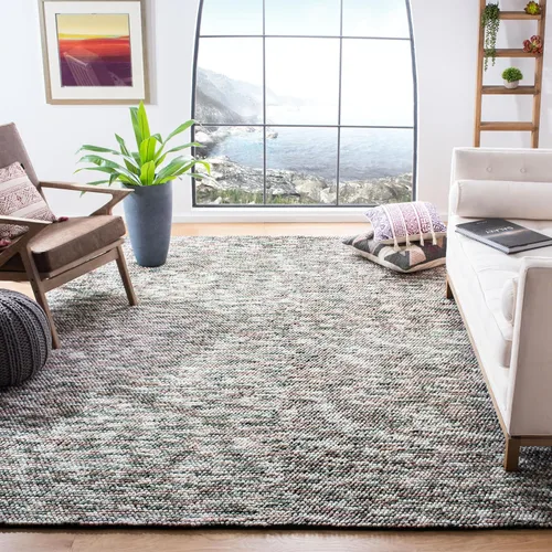 Vista 21 de Safavieh Natura Collection - Alfombra decorativa de 2 x 3 pies, azul y marfil, hecha a mano, ideal para zonas de alto tráfico en entrada, sala