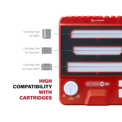 Vista 6 de Hyperkin RetroN 3 AV Gaming Console (Hyper Beach) For NESSuper NES (SNES) Genesis