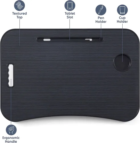 Vista 3 de Nestl Bandeja de mesa de cama para escritorio, soporte portátil