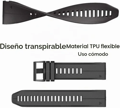 Vista 3 de Fenix 5X Plus - Correa de silicona para reloj, YOOSIDE de 0.086 pulgadas, ajuste rápido, impermeable, correa de repuesto para reloj Garmin Fenix