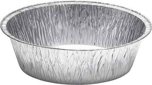 Vista 5 de Moldes de aluminio holandés de 10 pulgadas para horno, molde desechable para pasteles y sartenes de papel de aluminio extra profundas para hornear