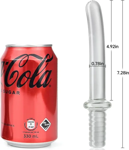 Vista 6 de Varita de masturbación con consolador de cristal de cristal, masajeador de masturbación vaginal, tapón anal, palo de placer, estimulación del ano