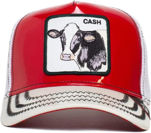 Vista 2 de Goorin Bros. The Farm Unisex High Shine Faux Leather Adjustable Snapback Trucker Hat