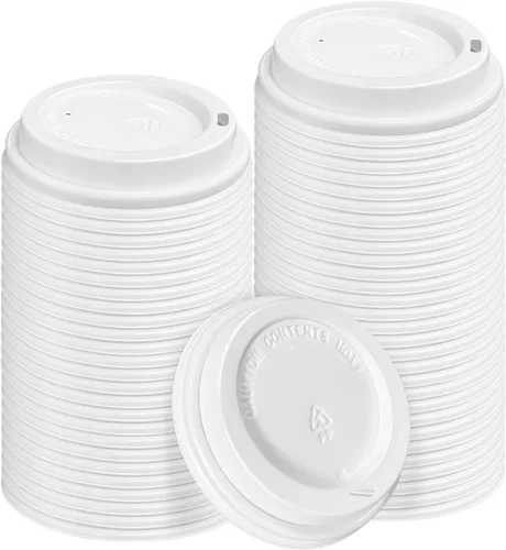 Vista 7 de Paquete de 180 tapas para tazas de café, tapa de plástico para vasos