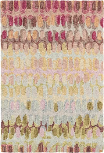 Vista 9 de Dash & Albert Paint Chip Hand Micro Hooked Wool Rug, 2' X 3', Bark Abstract