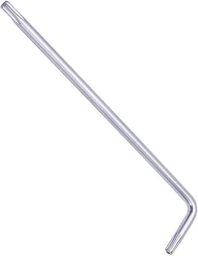 Vista 9 de Auniwaig Llave Torx de brazo largo T10, llave hexagonal Torx, herramienta de reparación de par, niquelado en forma de L 1 pieza