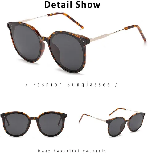 Vista 6 de Dollger Gafas de sol redondas polarizadas de ojo de gato para mujeres y hombres