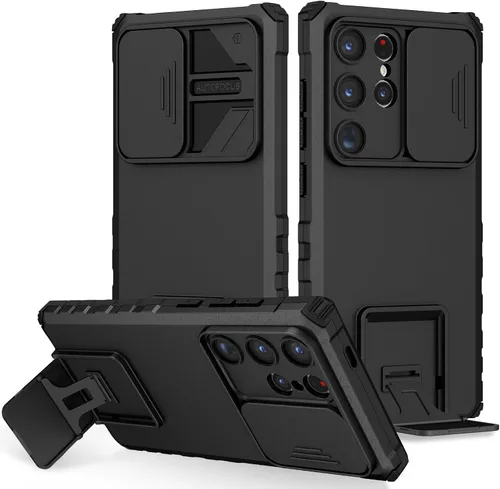 Vista 143 de Funda compatible con Samsung Galaxy M13 5G/A04 Dimensional Soporte Ventana Corredera Teléfono Móvil Funda Protectora a Prueba de Golpes para Samsung