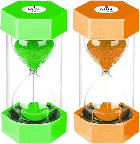Vista 20 de Reloj de arena de 1 minuto,Reloj de arena colorido 1 minuto,Pequeño reloj de arena azul un minuto,Reloj de arena de plástico para niños