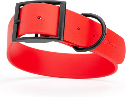 Vista 45 de Dogline Biothane - Collar impermeable para perro con hebilla de liberación rápida, resistente cincha de nailon recubierta con resistente y a prueba