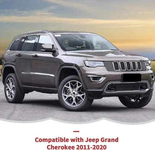 Vista 7 de RT-TCZ Cubierta de espejo retrovisor para manija de puerta, kit de decoración exterior, accesorios de decoración para Jeep Grand Cherokee 2011-2020