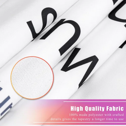 Vista 4 de Crea tu propio tapiz con logotipo, foto, texto, poliéster duradero con impresión vibrante, 27.6 x 29.4 pulgadas, póster personalizado