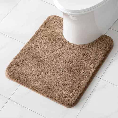 Vista 69 de MIULEE Alfombras de baño negras, suaves y pequeñas, absorbentes, antideslizantes, de secado rápido, esponjosas, para baño, bañera y duchas, lavables