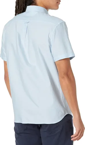 Vista 2 de Lacoste Camisa Oxford de manga corta con botones y ajuste regular para hombre