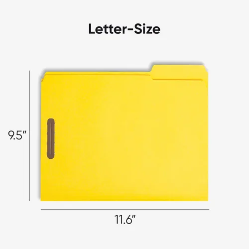 Vista 3 de Smead carpeta reforzada tamaño carta, 50 por caja, Variados