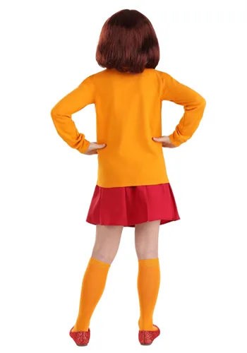 Vista 4 de Disfraz de Velma de Scooby Doo para niña Multicolor