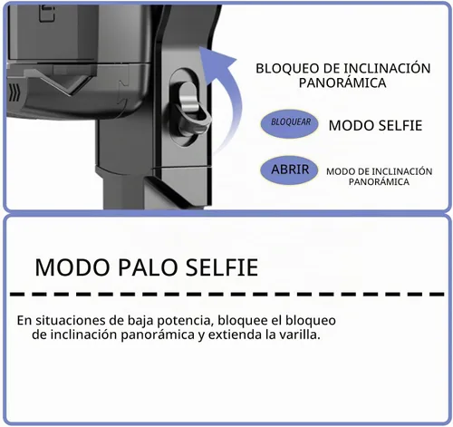 Vista 7 de Estabilizador cardán para teléfonos inteligentes, 3 ejes