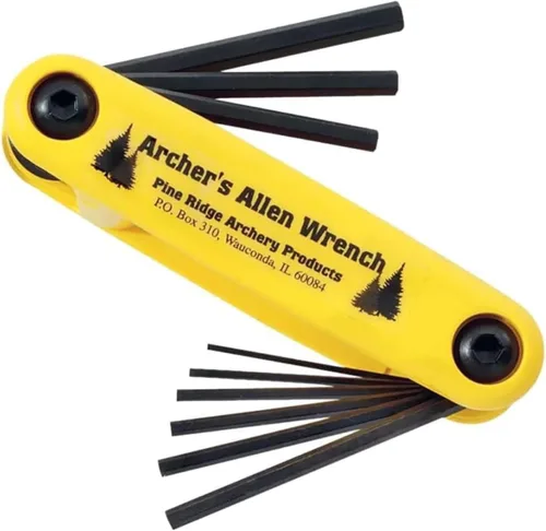 Vista 8 de Pine Ridge Archery Juego de llaves Allen para arqueros y kit de combo con funda