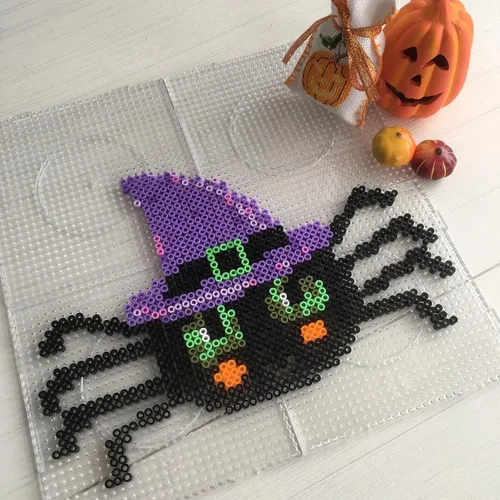 Vista 5 de Fuse Beads - 2000 cuentas de hierro fundido negro de 0.197 in, compatibles con Perler y Hama