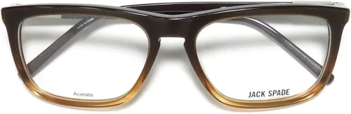 Vista 2 de Jack Spade Holmes - Gafas de sol para hombre y mujer con borde completo flexibles con nombre de marca cómodas y coleccionables Marrón