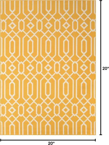 Vista 2 de Momeni BAJA0BAJ-3CHR860D, baja Colección, 8'6" x 13', Carbón vegetal, Polipropileno, Amarillo