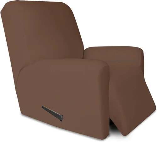 Vista 26 de PureFit Funda súper elástica para sofá reclinable con bolsillo, funda de sofá suave y antideslizante de elastano, lavable, protector de muebles