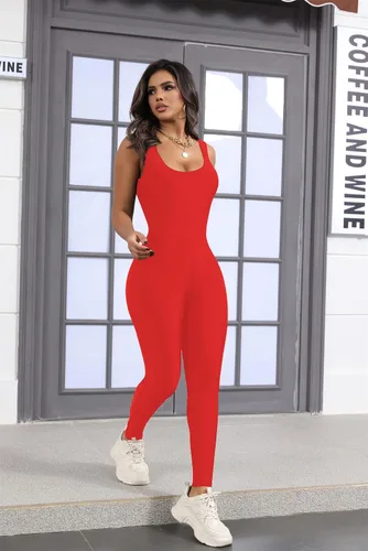 Vista 2 de Body de elastano para mujer, overol de entrenamiento