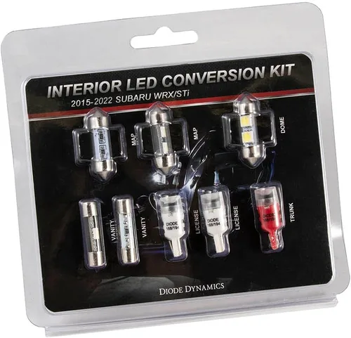 Vista 6 de Diode Dynamics Paquete de bombillas LED azules compatibles con Subaru WRX STi 2015-2021, etapa 1