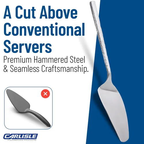 Vista 7 de Carlisle FoodService Products CFS 60207 - Servidor martillado de acero inoxidable, 11