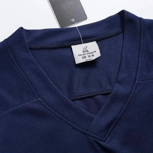 Vista 4 de EALER Camiseta de práctica de hockey sobre hielo en blanco de la serie H80 para hombres y niños, adultos y jóvenes
