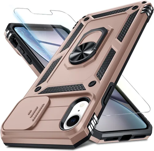 Vista 128 de Janmitta Funda para iPhone 8 Plus/7 Plus/6 Plus, Cubierta de Teléfono con Cubierta Deslizante Integrada para Lente de Cámara + Protector