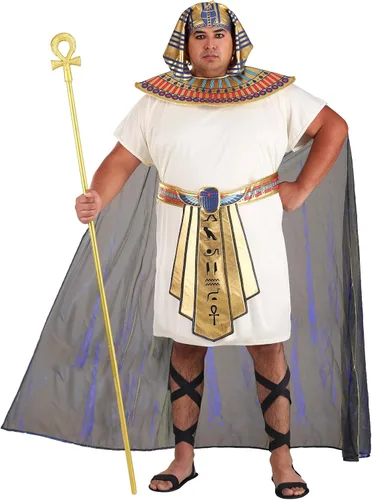 Vista 2 de Disfraz de King Tut de talla grande para hombre
