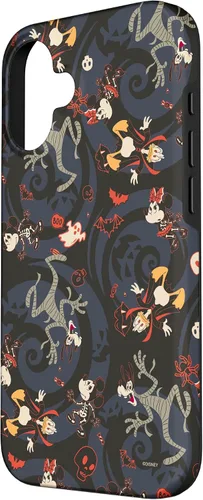 Vista 2 de iPhone 16 Disney Mickey Mouse Minnie Donald & Goofy Spooky Funda de Halloween