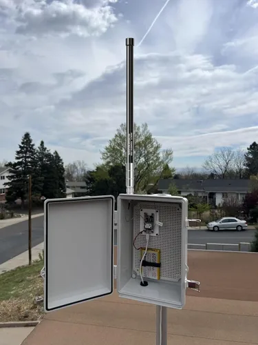Vista 7 de Impermeable 5.8dBi Meshtastic Lora 915MHz nodo/repetidores/módulo dispositivos antena de fibra de vidrio (color negro) con conector macho N y cable
