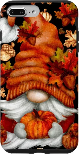 Vista 11 de iPhone 13 Lindo gnomo de Acción de Gracias calabaza otoño árbol otoño hojas caso
