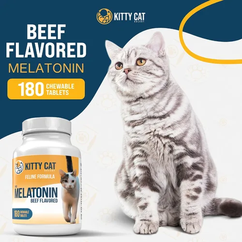 Vista 7 de Kitty Cat Select 1 mg Melatonina con sabor a carne