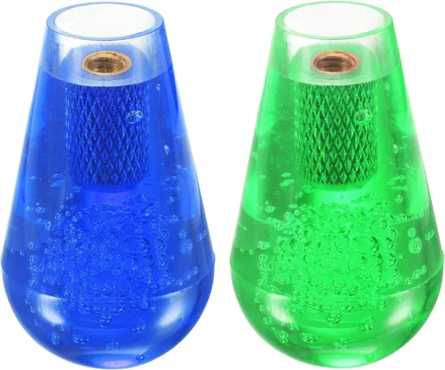 Vista 4 de uxcell Ellipse Oval Joystick Head Rocker Ball Top Handle Arcade Game Reemplazo Verde Azul