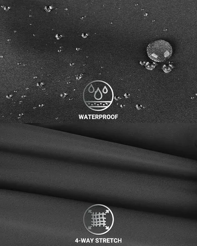 Vista 3 de Outdoor Ventures Pantalones de ciclismo para hombre, resistentes al viento, pantalones deportivos impermeables para ciclismo y correr