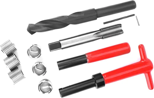 Vista 4 de Kit de reparación de roscas M16x1.5, kit de reparación de roscas de rosca, kit de reparación de roscas de rosca hembra de acero inoxidable, kit