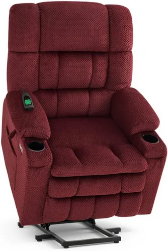 Vista 17 de MCombo 7893 - Sillón reclinable pequeño de doble motor para ancianos Beige