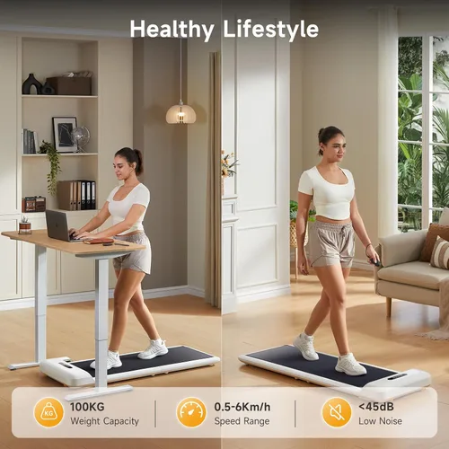 Vista 3 de Cinta de caminar plegable WALKINGPAD C2, cinta de correr colorida para debajo del escritorio para la oficina en casa, diseño elegante y compacto,